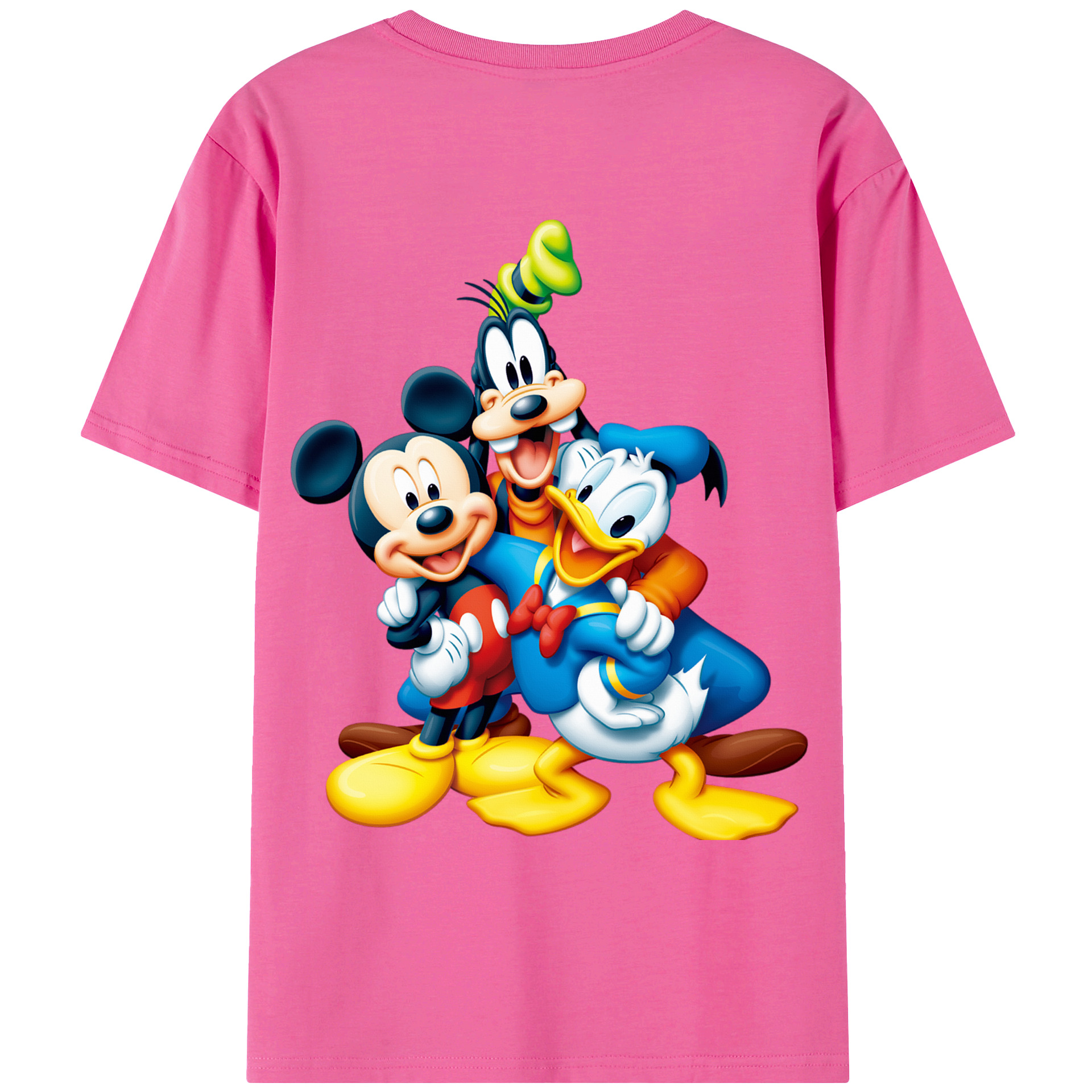（画像用） ミッキーマウス Mickey Mouse レディース半袖Tシャツ(バックプリント)